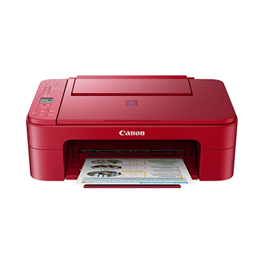 Canon Pixma E3370 Inkjet Printer (Red)